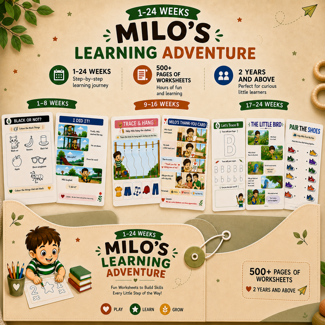 Milo’s Little Adventure ( 1 to 24 weeks )